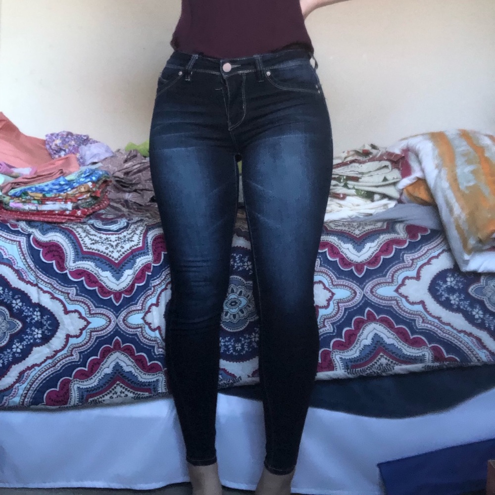 YMI darkwash skinny jeans